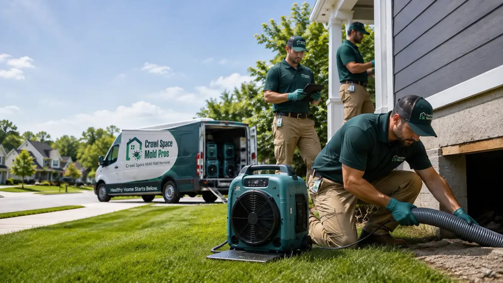 Crawl Space Mold Removal in George, IA